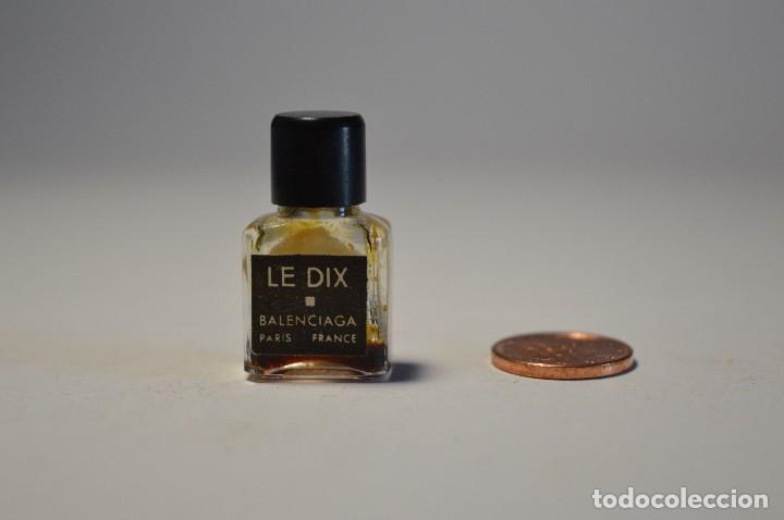 &Eacute;chantillons de parfums anciens: MINIATURA COLONIA PERFUME LE DIX EAU DE TOILETTE BALENCIAGA PARIS FRANCE PIEZA COLECCIONISMO