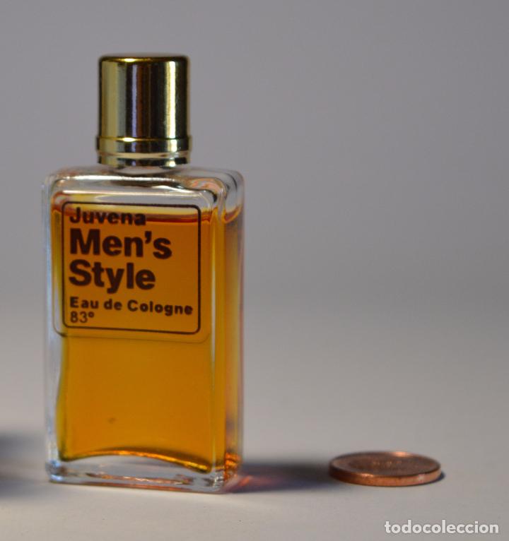 &Eacute;chantillons de parfums anciens: MINIATURA COLONIA PERFUME JUVENA MEN'S STYLE EAU DE COLOGNE PEQUE&Ntilde;O FRASCO PIEZA COLECCIONISMO