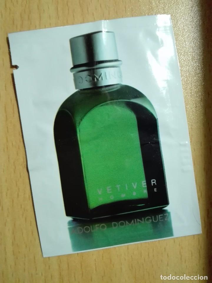 Miniaturen von alten Parf&uuml;men: SOBRECITO MUESTRA GRATUITA COLONIA - VETIVER / ADOLFO DOMINGUEZ