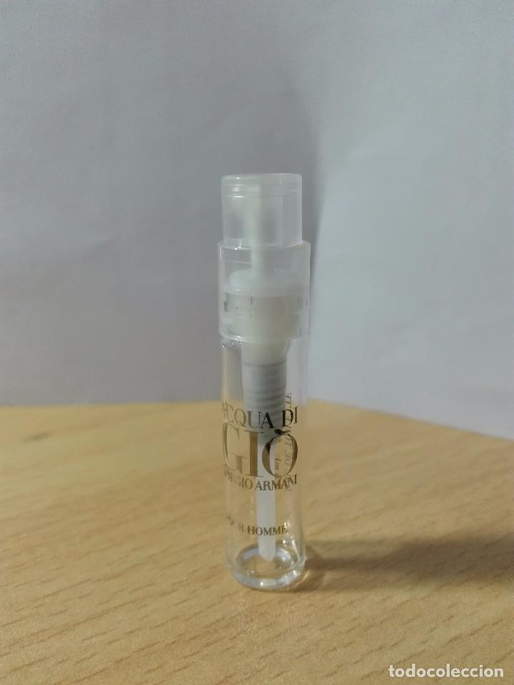 Miniaturen von alten Parf&uuml;men: COLONIA MUESTRA GRATUITA - PULVERIZADOR - VACIO - ACQUA DI GIO / GIORGIO ARMANI