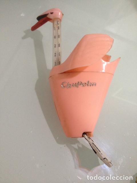 Miniaturas de perfumes antiguos: JUGUETE TERMOMETRO CHUPETIN - Foto 1