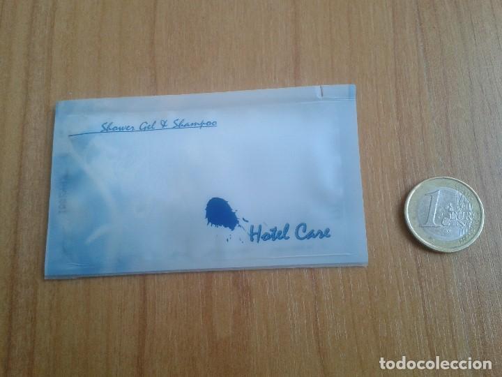 Miniaturen von alten Parf&uuml;men: Gel Hotel Care -- Bolsita unidosis -- Nuevo -- Shower Gel & Shampoo