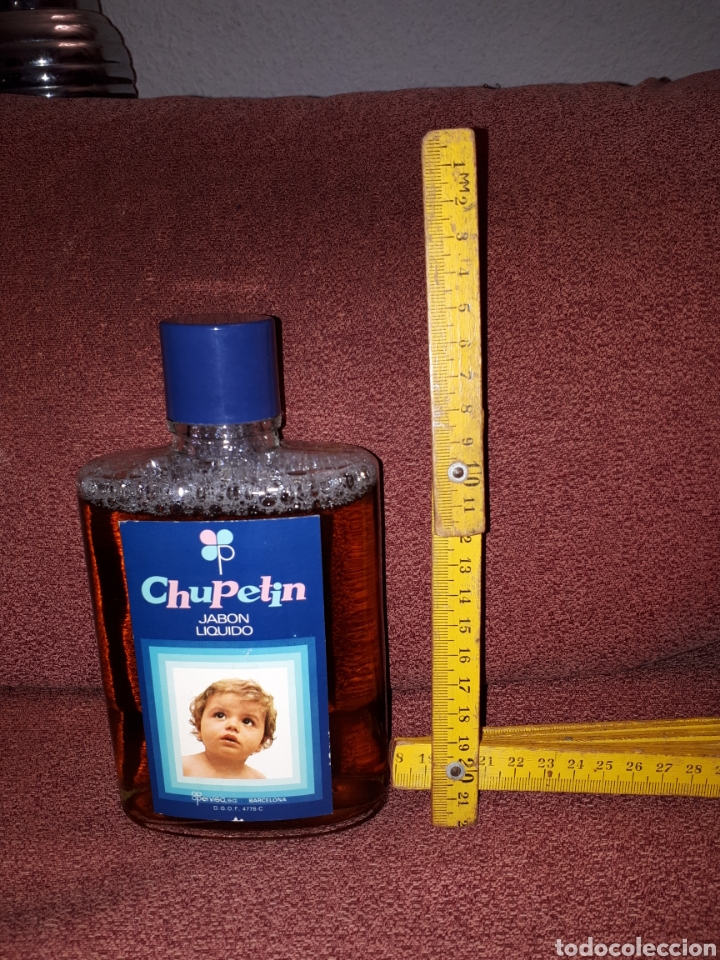 Miniatures of antique perfumes: Unico en todocoleccion JABON LIQUIDO CHUPETIN completo gran formato