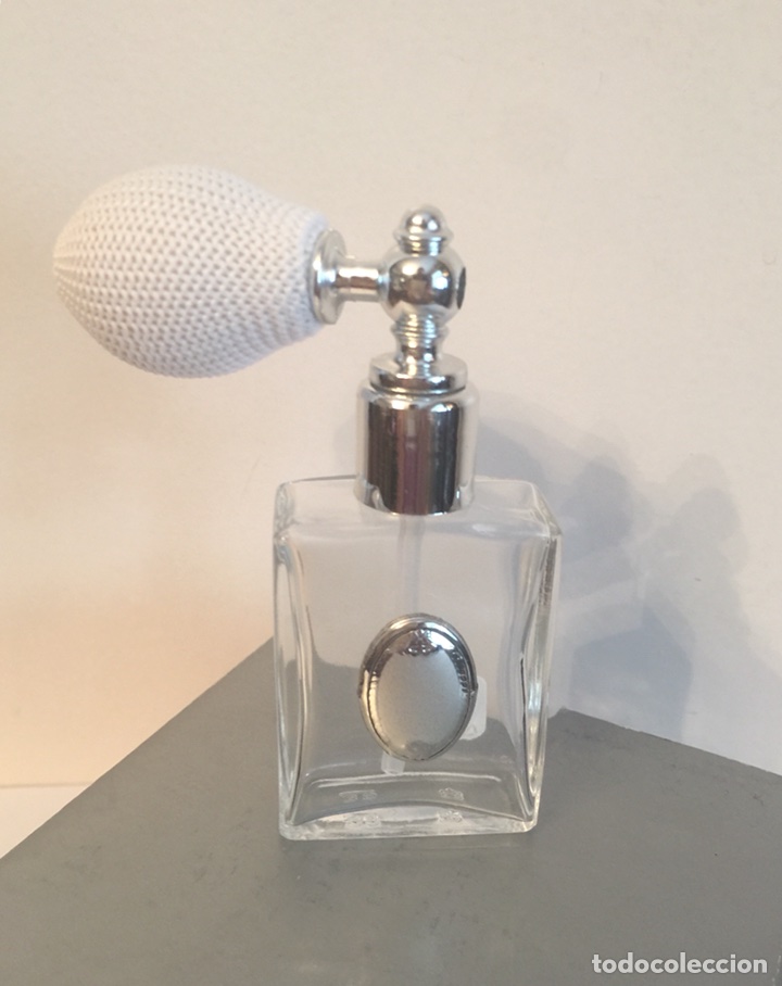 Miniaturas de perfumes antiguos: PERFUMERO DE CRISTAL Y PLATA - Foto 6