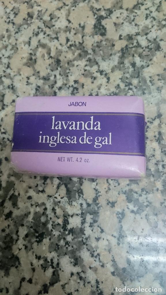 Miniaturas de perfumes antiguos: JABON LAVANDA INGLESA DE GAL