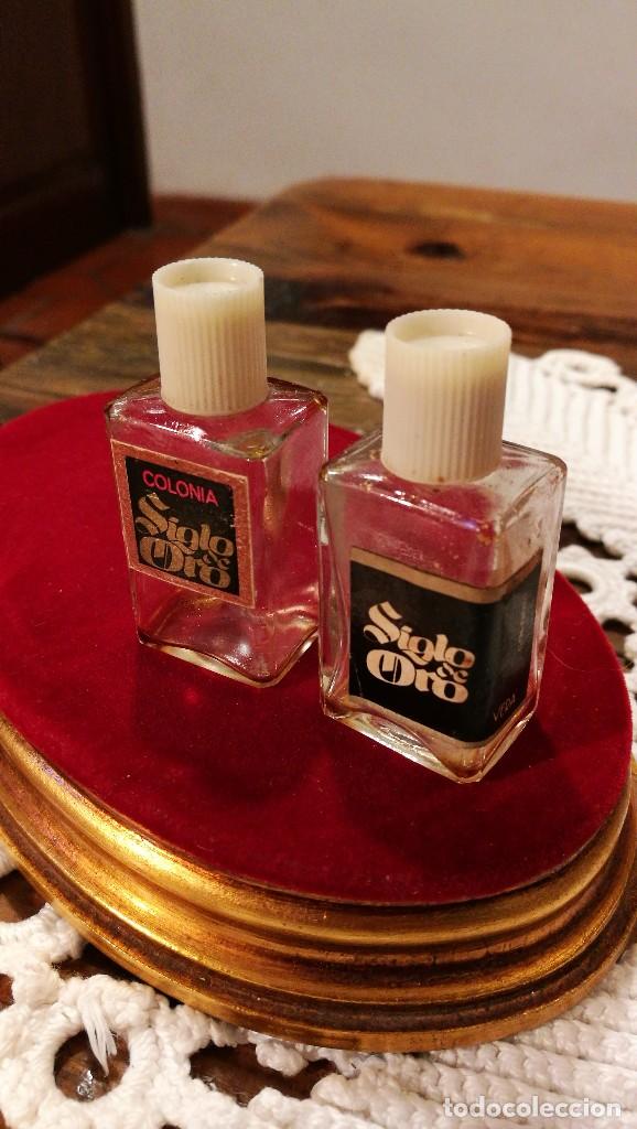 Miniaturas de perfumes antigos: DOS ANTIGUAS MINIS SIGLO DE ORO DE VERA.