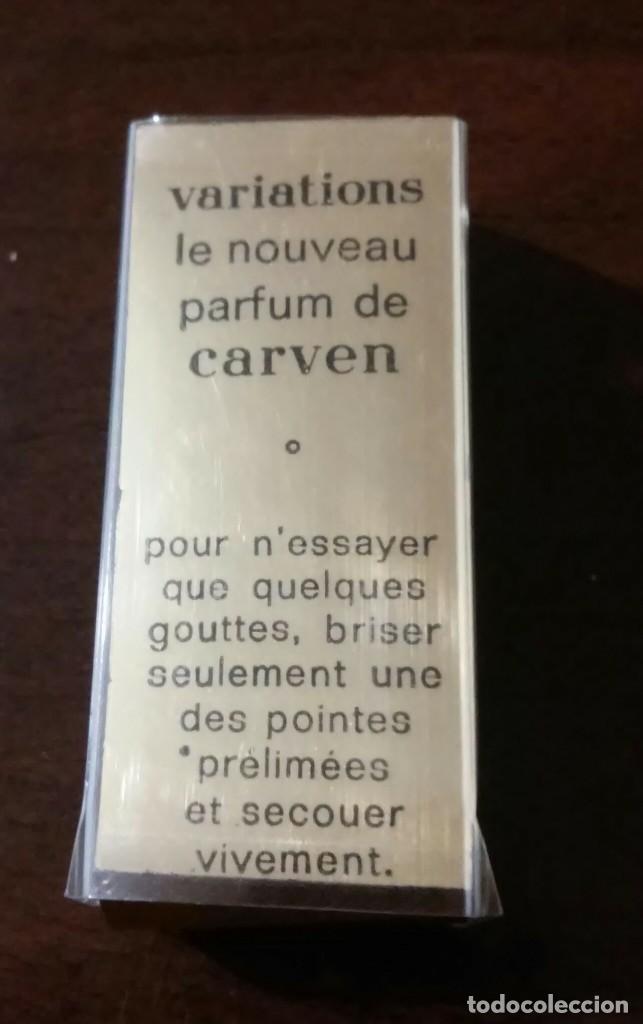 Miniaturas de perfumes antiguos: variations parfum de carven - Foto 2