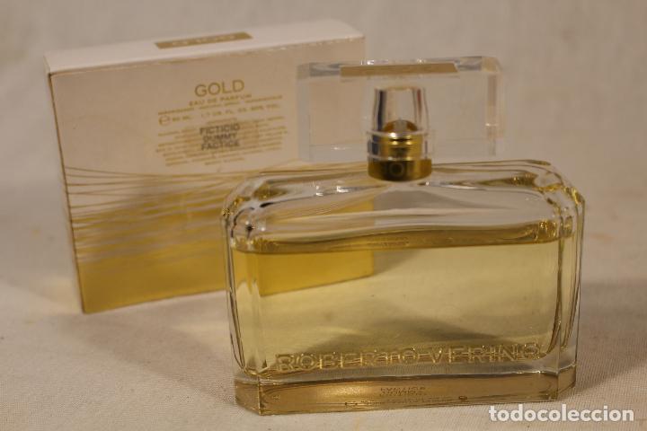 Miniaturas de perfumes antiguos: perfume gold roberto verino - Foto 2