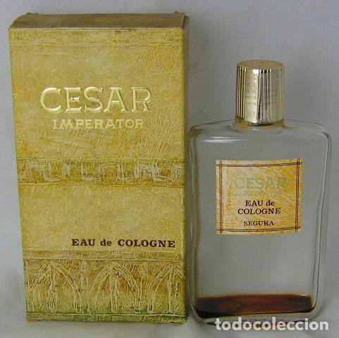 Miniatures of antique perfumes: D51 EAU DE COLOGNE CESAR IMPERATOR, CAJA ORIGINAL, DE 10X5 CMS, ESTA VACIO, SEGURA