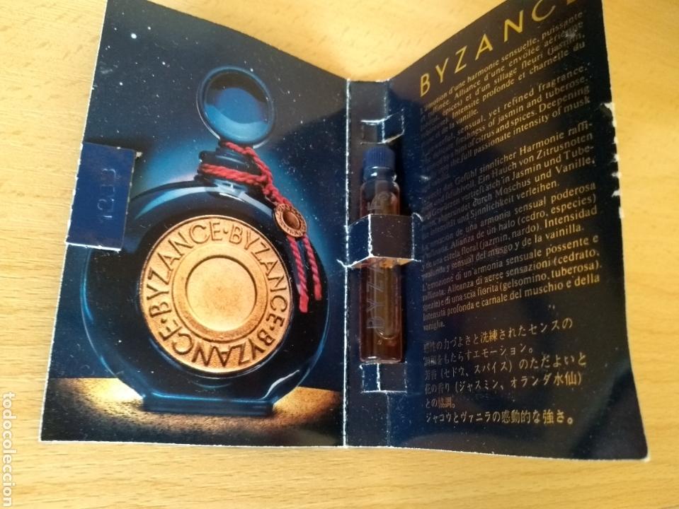 Miniaturen von alten Parf&uuml;men: **ANTIGUA MUESTRA DE PERFUME,---BIZANCE--- HUELE DE MARAVILLA**