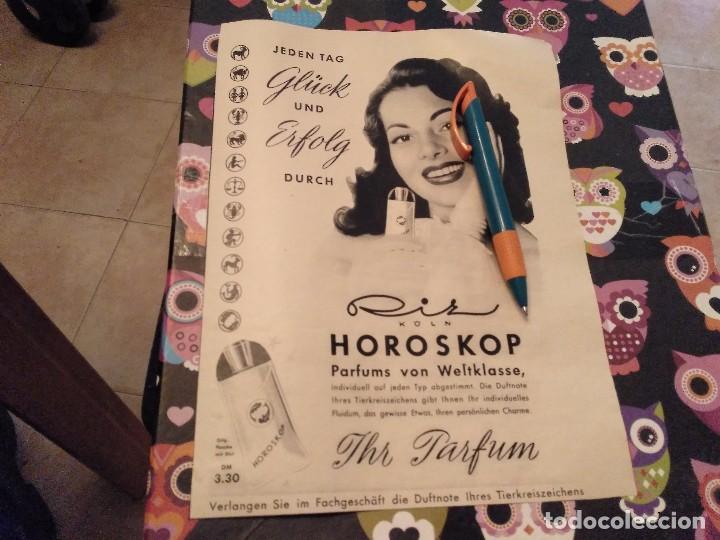 &Eacute;chantillons de parfums anciens: ANTIGUO ANUNCIO PUBLICIDAD PARA ENMARCAR PERFUME HOROSKOP KOLN EN ALEMAN