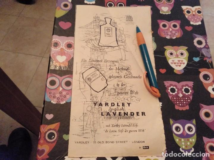 &Eacute;chantillons de parfums anciens: ANTIGUOANUNCIO PUBLICIDADPARA ENMARCAR PERFUME JABON YARDLEY LAVENDER EN ALEMAN