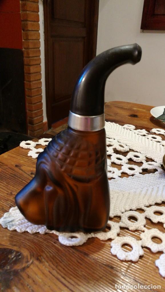 Miniaturas de perfumes antiguos: AVON PIPA CON CABEZA DE PERRO. - Foto 2