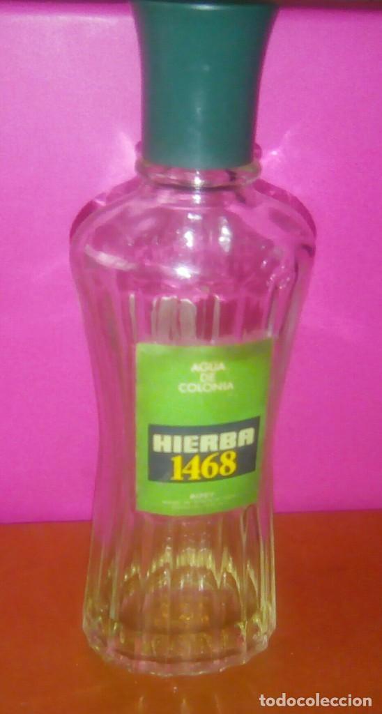 &Eacute;chantillons de parfums anciens: Agua de colonia Hierba 1468.Ripey. botella vac&iacute;a coleccion