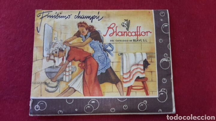 Miniaturas de perfumes antiguos: ANTIGUO SOBRE DE FIN&Iacute;SIMO CHAMP&Uacute; BLANCAFLOR - BLAVI . SIN ABRIR.