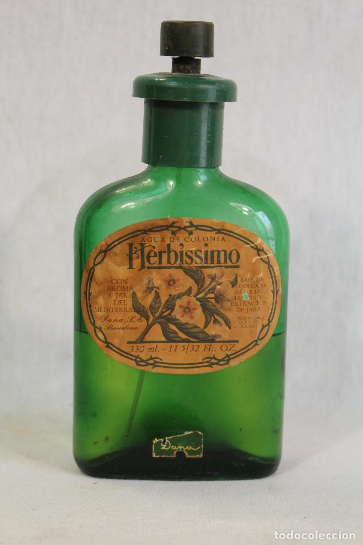 Miniaturen von alten Parf&uuml;men: botella antigua de agua de colonia herbissimo - dana - barcelona