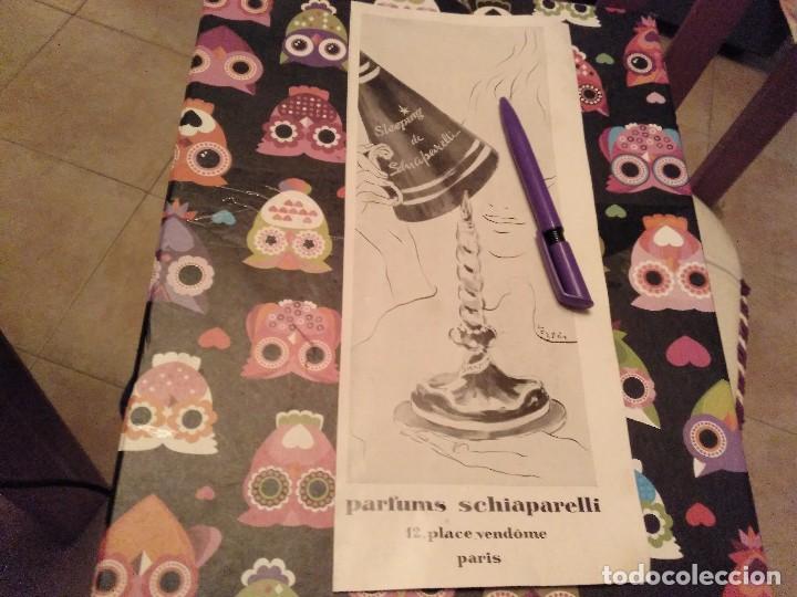 Miniaturen von alten Parf&uuml;men: ANTIGUO ANUNCIO PUBLICIDAD PARA ENMARCAR PERFUME PARFUMS SCHIAPARELLI PARIS
