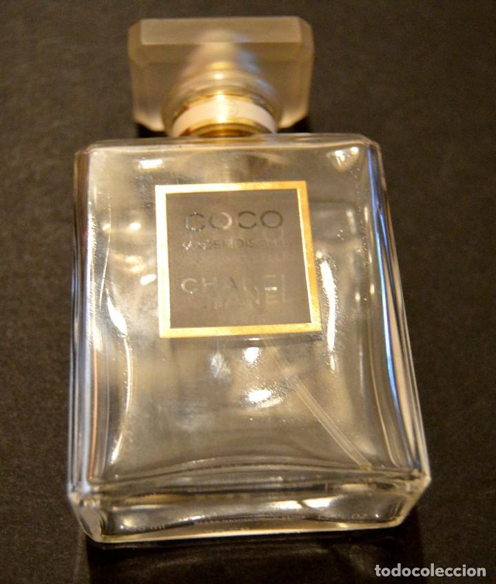 Miniaturas de perfumes antiguos: CHANEL - COCO - VACIO - 50 ML - CRISTAL - Foto 4