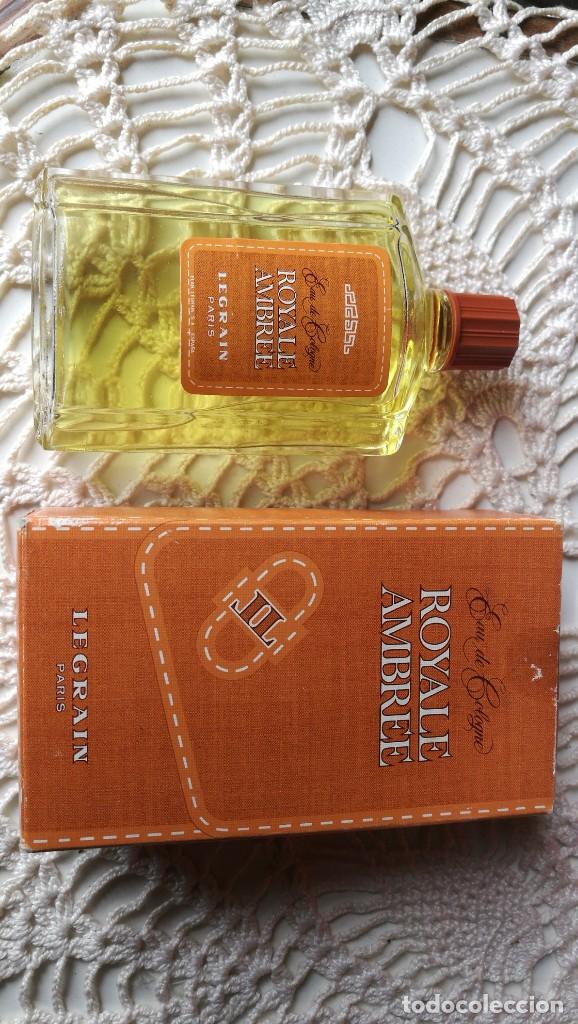 Miniaturas de perfumes antiguos: LEGRAIN, Eau de Cologne ROYALE AMBR&Eacute;E. - Foto 1