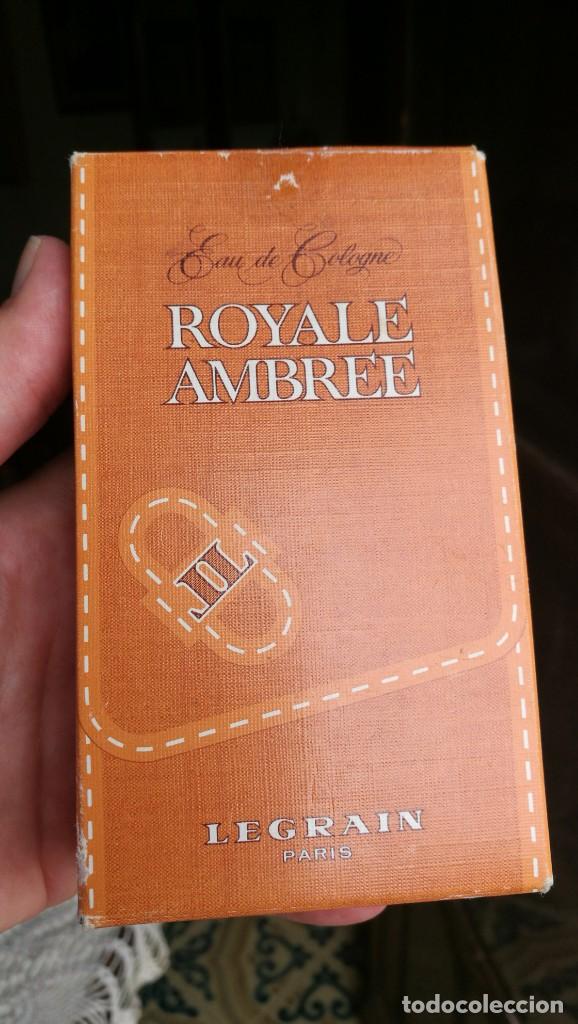 Miniaturas de perfumes antiguos: LEGRAIN, Eau de Cologne ROYALE AMBR&Eacute;E. - Foto 6