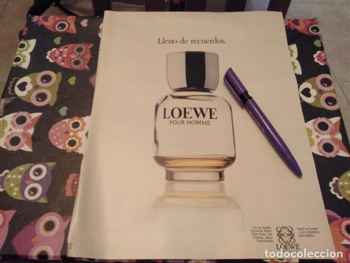 Miniatures of antique perfumes: ANTIGUO Y BONITO RECORTE REVISTA PARA ENMARCAR PERFUME LOEWE PARA HOMBRE