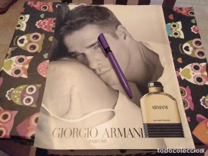 Miniatures of antique perfumes: ANTIGUO Y BONITO RECORTE REVISTA PARA ENMARCAR PERFUME GIORGIO ARMANI PARA HOMBRE POUR HOMME