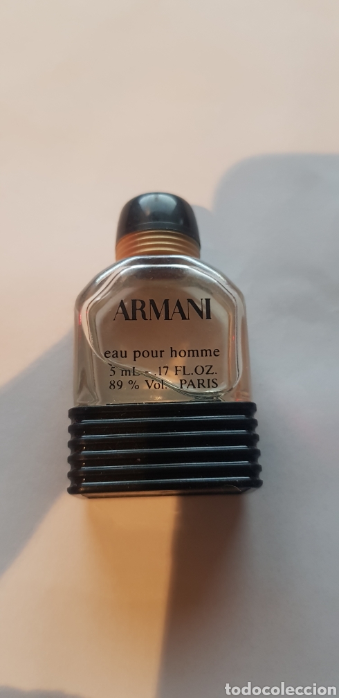 Miniaturas de perfumes antiguos: Miniatura perfume Armani eau por homme