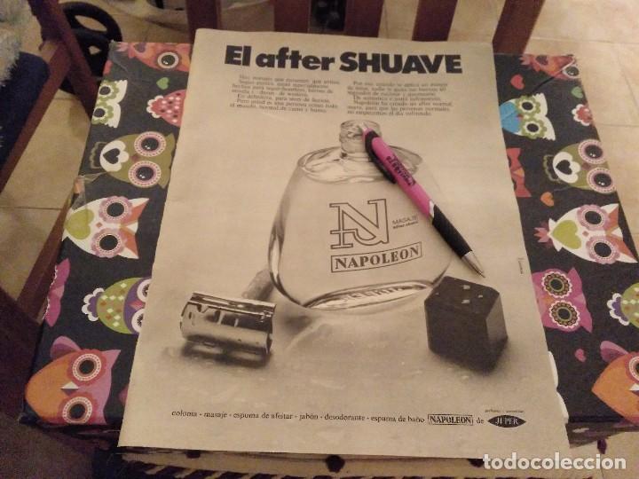 Miniatures of antique perfumes: ANTIGUO ANUNCIO PUBLICIDAD 1977 AFTER SHAVE NAPOLEON MASAJE PARA DESPUES DEL AFEITADO