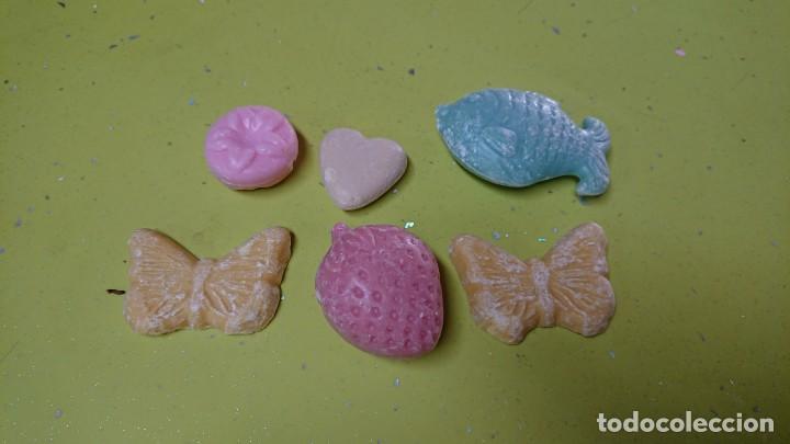 Miniature di profumi antiche: LOTE DE 6 PASTILLAS DE JABON : FRESA, MARIPOSA, CORAZ&Oacute;N...