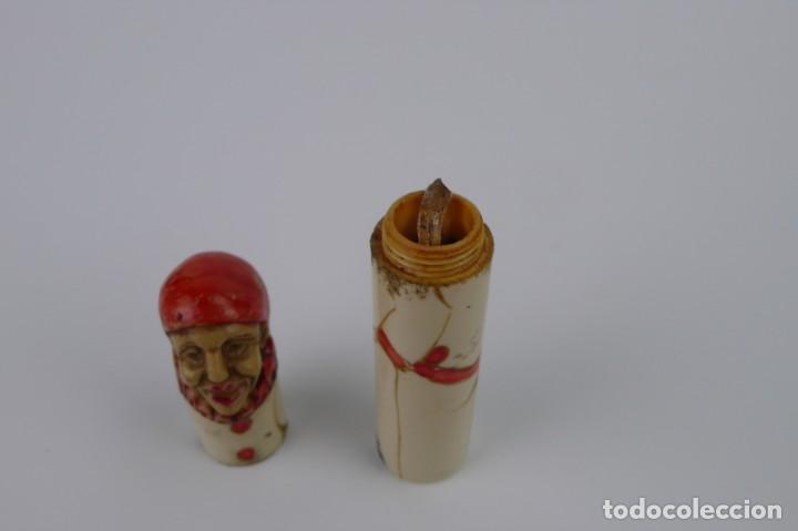 Miniaturas de perfumes antiguos: Perfumero, botella para perfume-Arlequín- Art Decó Ca.1920 - Foto 9 - 136889086
