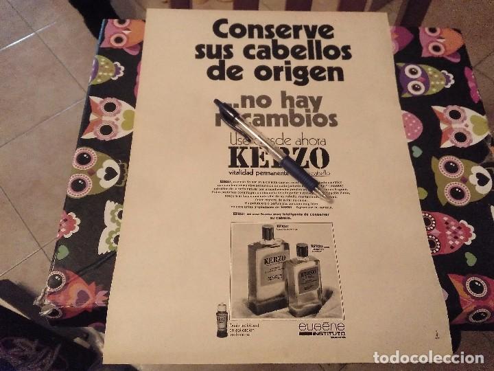 Miniaturen von alten Parf&uuml;men: ANTIGUO ANUNCIO RECORTE PUBLICIDAD REVISTA ANTICAIDA PELO LOCION PREVENTIVA KERZO INSTITUTO EUGENE