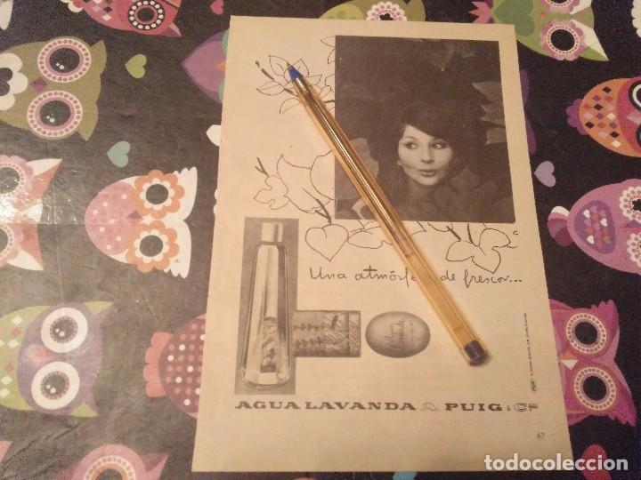 Miniaturen von alten Parf&uuml;men: ANTIGUO ANUNCIO PUBLICIDAD REVISTA COLONIA PERFUME AGUA LAVANDA PUIG ESPECIAL PARA ENMARCAR
