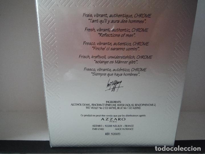Miniaturas de perfumes antiguos: COLONIA PERFUME CHROME AZZARO - Foto 2
