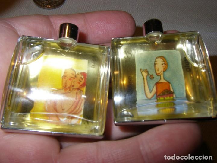 Miniaturen von alten Parf&uuml;men: Miniaturas Paco Rabanne XS, dos de los 7 pecados capitales, lujuria y gula