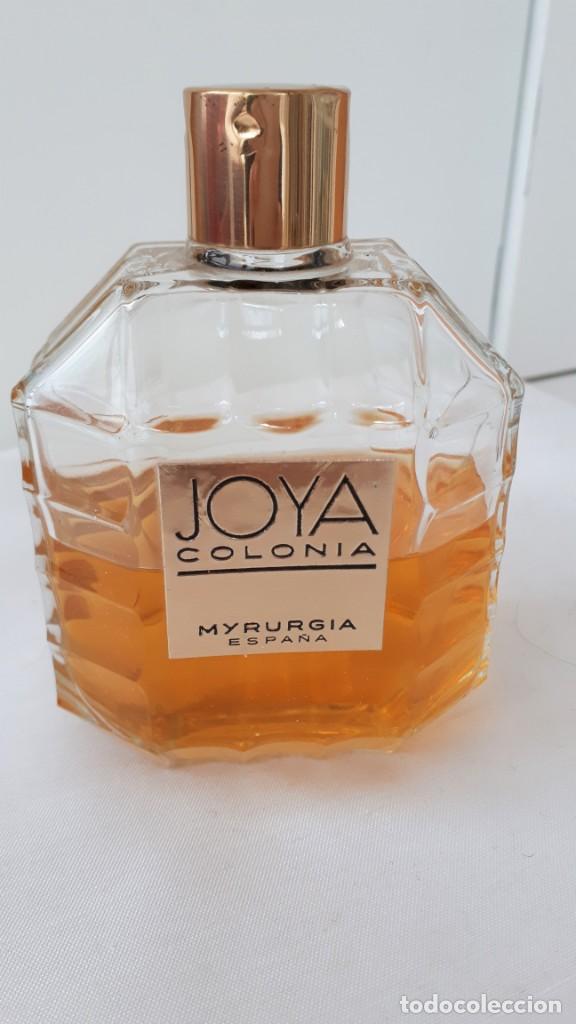 ANTIGUO FRASCO DE COLONIA JOYA DE MYRURGIA GRANDE (Coleccionismo - Miniaturas de Perfumes)