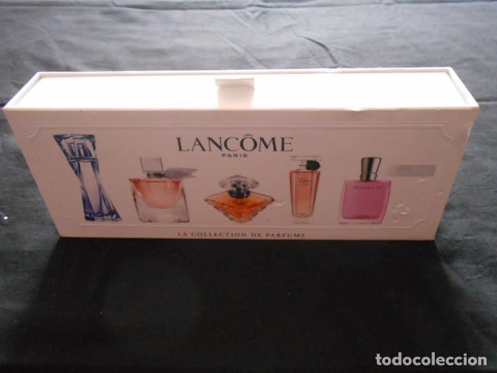 Miniaturas de perfumes antiguos: ESTUCHE DE PERFUMES DE LANCOME - PARIS , CONTIENE CINCO FRASCOS MINIATURA - Foto 4 - 238550310