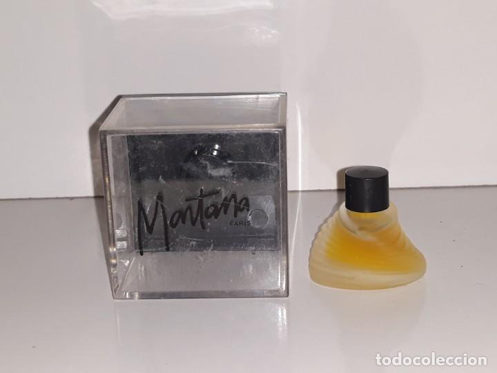 &Eacute;chantillons de parfums anciens: ANTIGUA MINIATURA DE PERFUME MONTANA PARIS - PARFUM DE PEAU - CON SU CAJA - 2 M.L