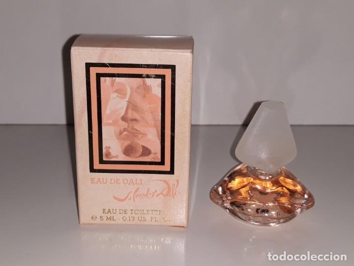 &Eacute;chantillons de parfums anciens: ANTIGUA MINIATURA DE PERFUME EAU DE TOILETTE - SALVADOR DALI - EAU DE DALI - CON SU CAJA - 7 M.L