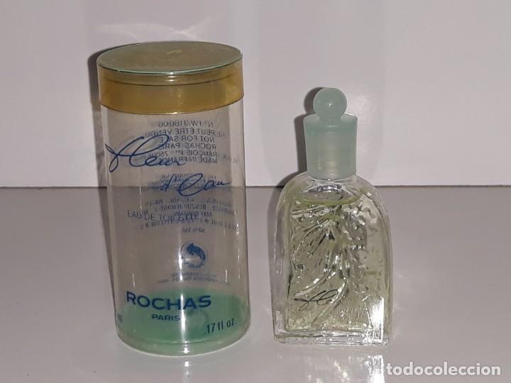 &Eacute;chantillons de parfums anciens: ANTIGUA MINIATURA DE PERFUME EAU DE TOILETTE - FLEUR D&acute;EAU - ROCHAS - CON SU CAJA - 5 M.L