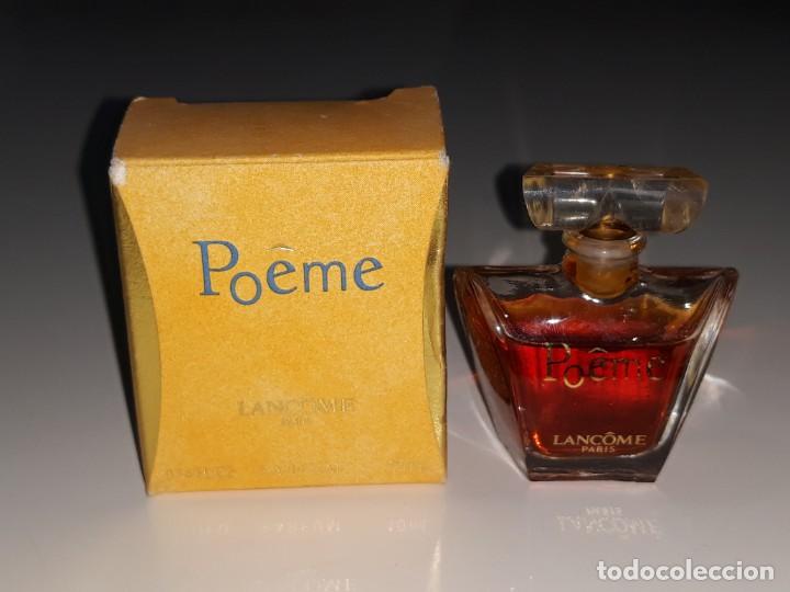 &Eacute;chantillons de parfums anciens: ANTIGUA MINIATURA DE PERFUME EAU DE PARFUM - POEME - LANCOME PARIS - CON SU CAJA - 4 M.L