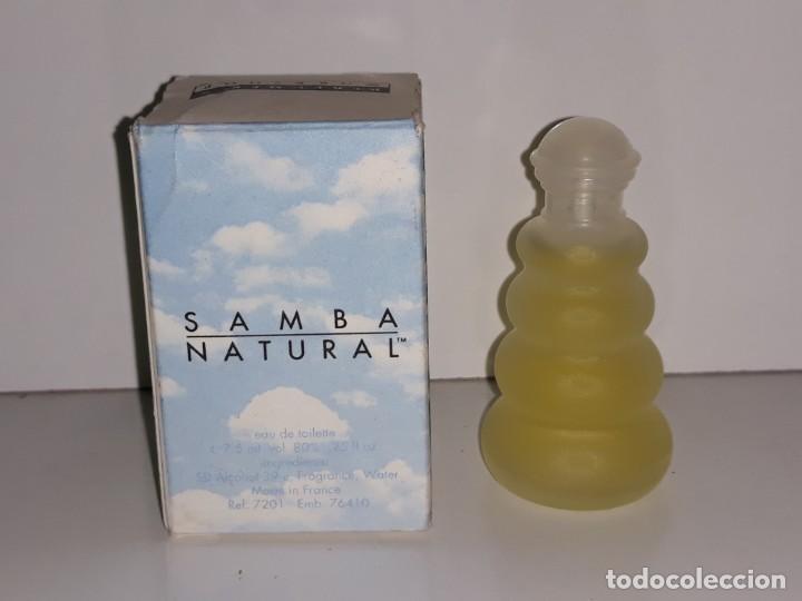 &Eacute;chantillons de parfums anciens: ANTIGUA MINIATURA DE PERFUME EAU DE TOILETTE - SAMBA NATURAL - WORKSHOP - CON SU CAJA - 7.5 M.L