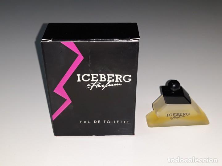 &Eacute;chantillons de parfums anciens: ANTIGUA MINIATURA DE PERFUME EAU DE TOILETTE - ICEBERG PARFUM - CON SU CAJA - 4.5 M.L