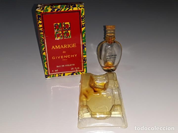 &Eacute;chantillons de parfums anciens: ANTIGUA MINIATURA DE PERFUME EAU DE TOILETTE - AMARIGE DE GIVENCHY - CON SU CAJA - 4 M.L