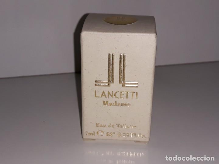 Miniaturas de perfumes antigos: ANTIGUA MINIATURA DE PERFUME EAU DE TOILETTE - LANCETI MADAME - CAJA VACIA 7 ML