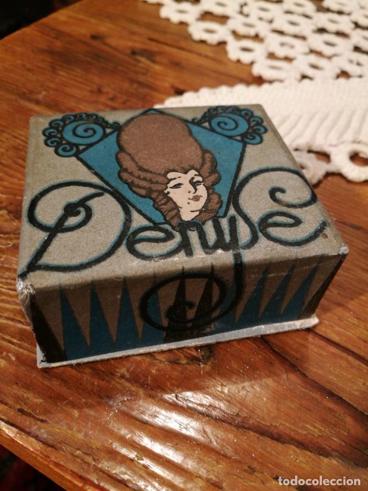 Miniaturas de perfumes antiguos: CAJA DE POLVOS DENYSE - Foto 1