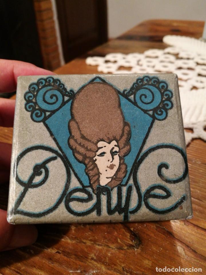 Miniaturas de perfumes antiguos: CAJA DE POLVOS DENYSE - Foto 2