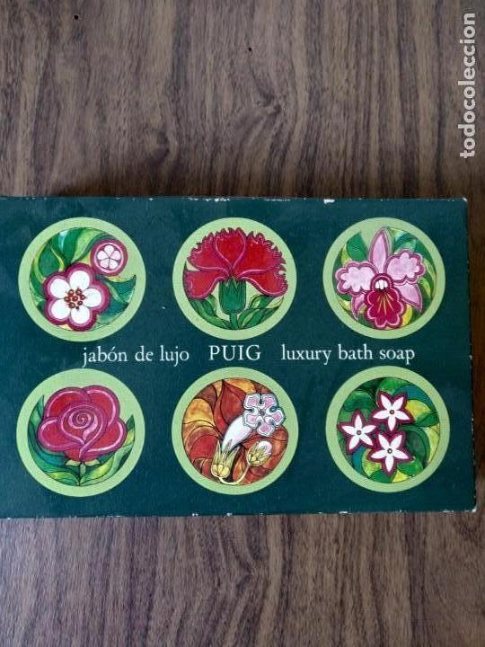 Miniaturas de perfumes antiguos: JABON DE LUJO PUIG ANTIGUO 6 PASTILLAS