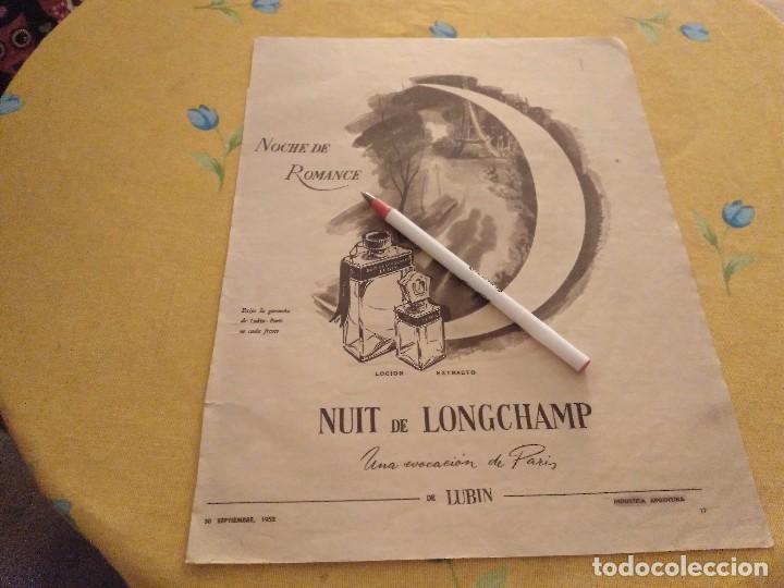 &Eacute;chantillons de parfums anciens: antiguo anuncio publicidad a&ntilde;os 50 perfume colonia nuit de longchamp especial para enmarcar