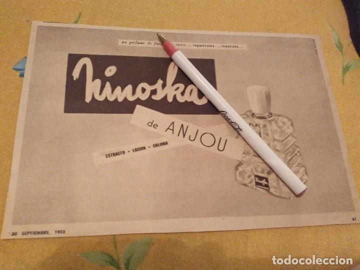 &Eacute;chantillons de parfums anciens: ANTIGUO ANUNCIO PUBLICIDAD REVISTA A&Ntilde;OS 50 PERFUME COLONIA MINOSKA DE ANJOU