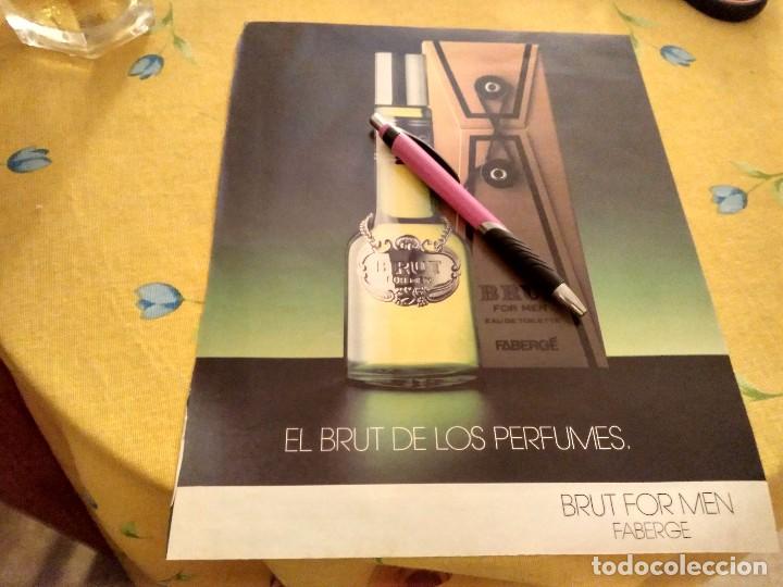 Miniaturen von alten Parf&uuml;men: ANTIGUO ANUNCIO PUBLICIDAD REVISTA PERFUME PARA HOMBRE BRUT FORM MEN FABERGE ESPECIAL PARA ENMARCAR